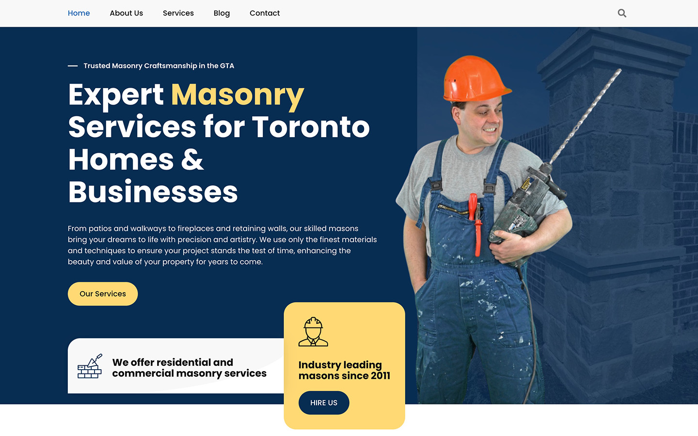 Mason Windows Website Design