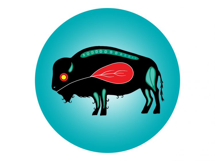 Mnaadendimowin (Respect), represented by the Buffalo