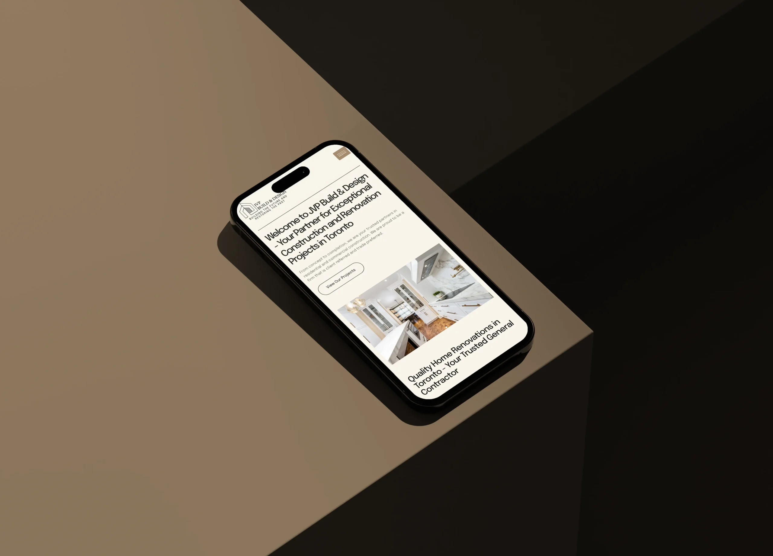 JVP Build & Design website on various devices