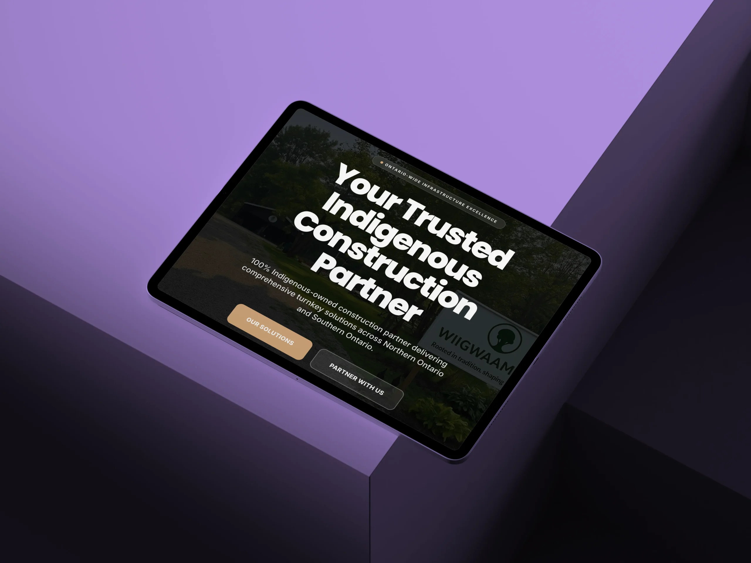 Wiigwaam website mockups